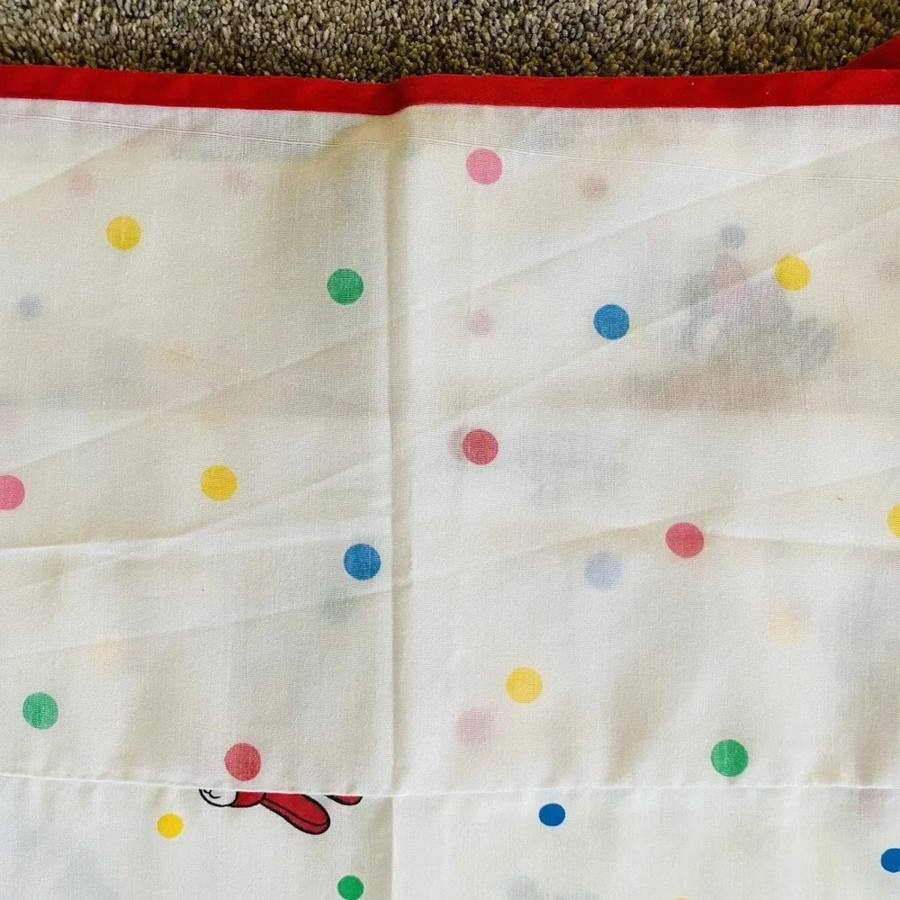 Vintage Disney Curtain 40x64 Panels Set of 2 Mickey Minnie Mouse Kids Bedroom